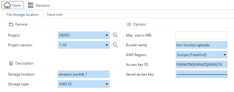 AWS S3 file storage