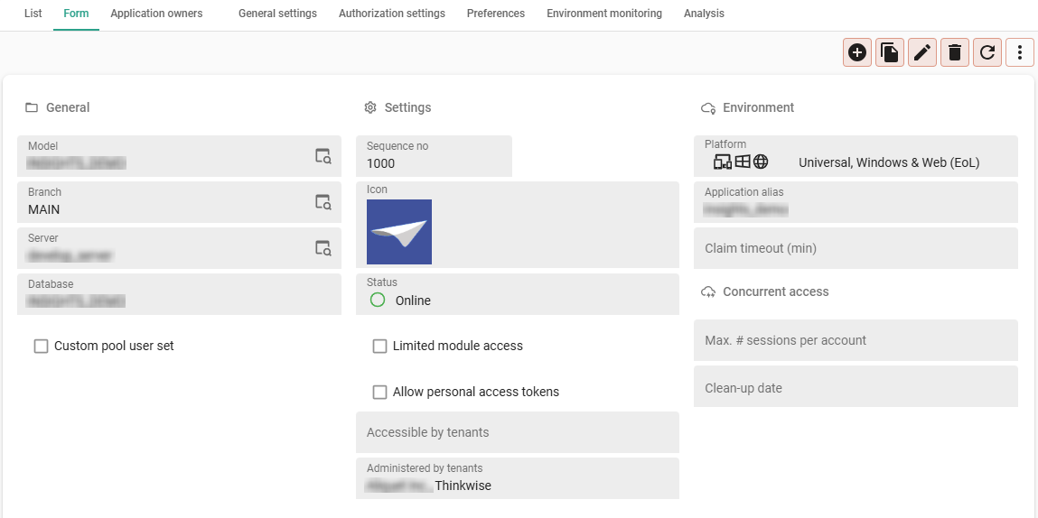 create an application