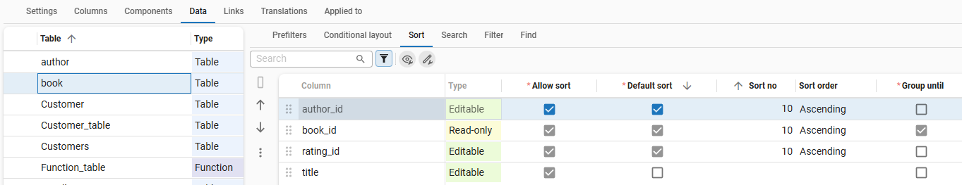 Setting group until attribute