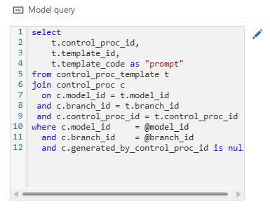 Model query example
