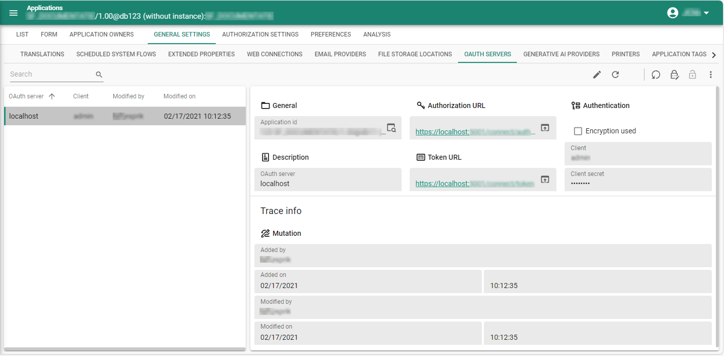 OAuth server in IAM