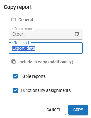 copy report