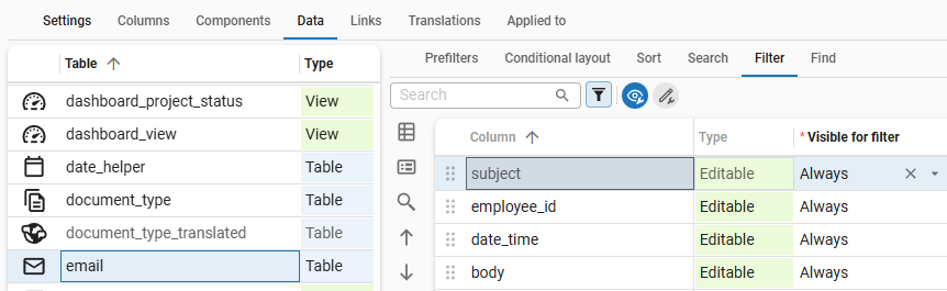 Setting the Search tooltip